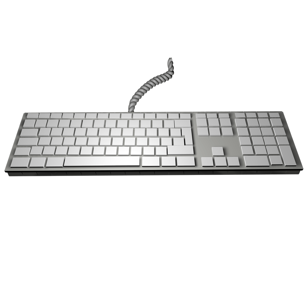 Dongle White Mousing Bezel Clavier PNG