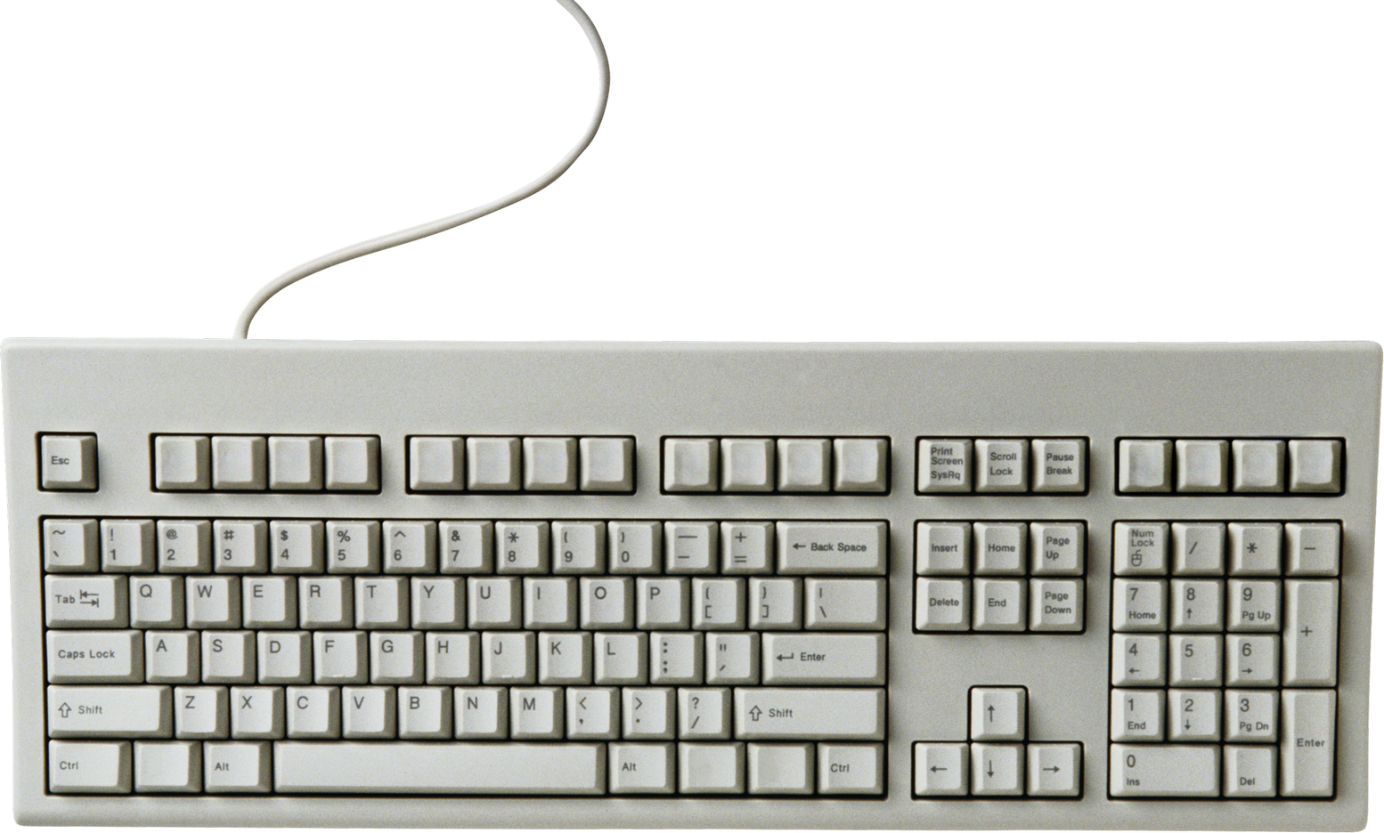 White Computer Electronics Piano Keyboard PNG