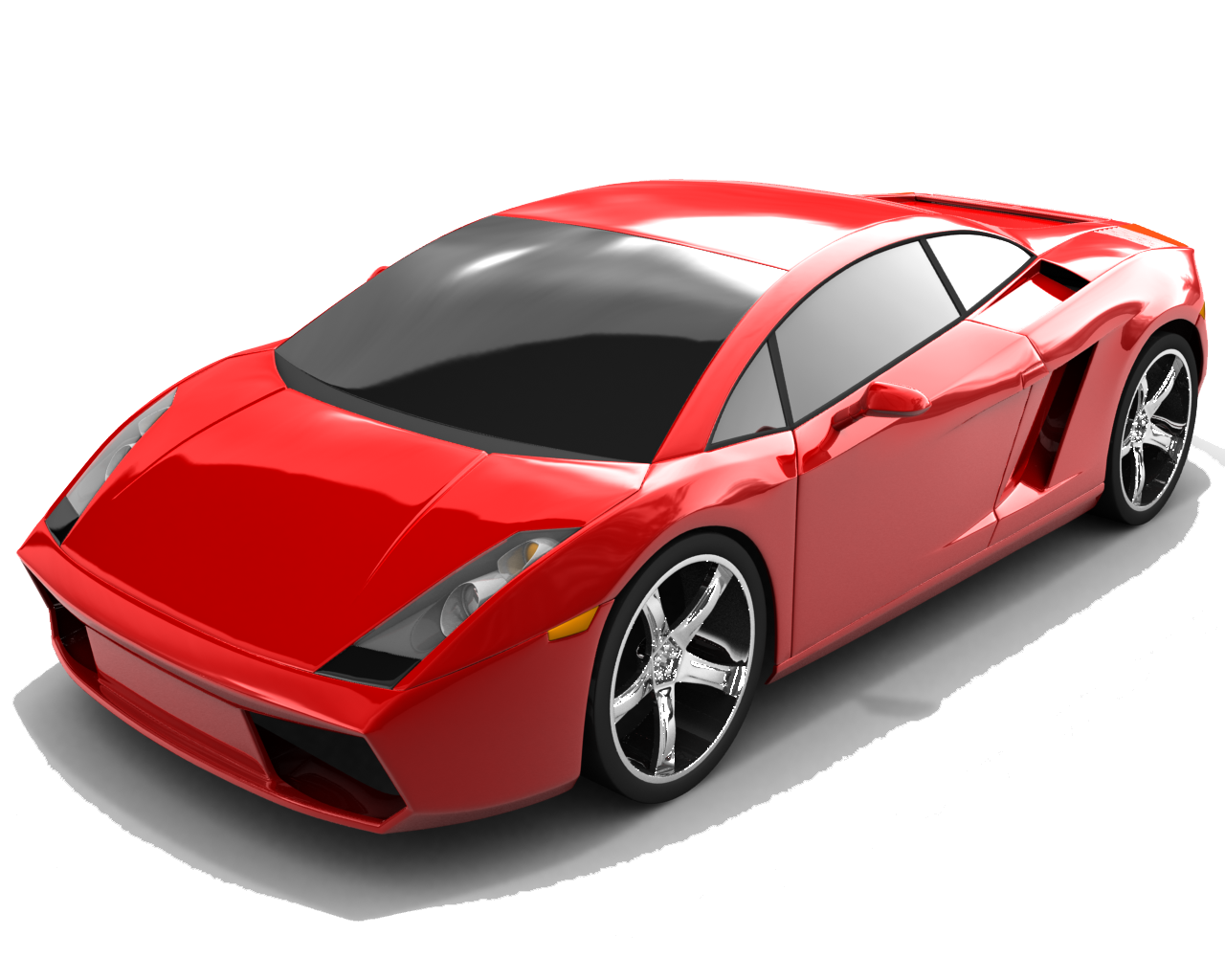 Sedan Showroom Lamborghini Coupe Red PNG