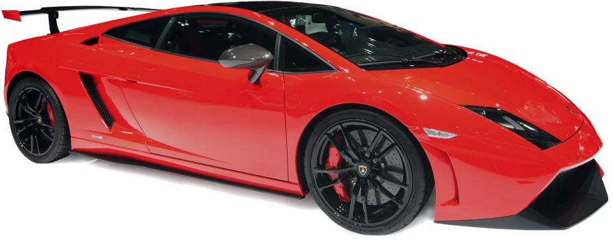 Lamborghini Red Fastback Transport Bodywork PNG