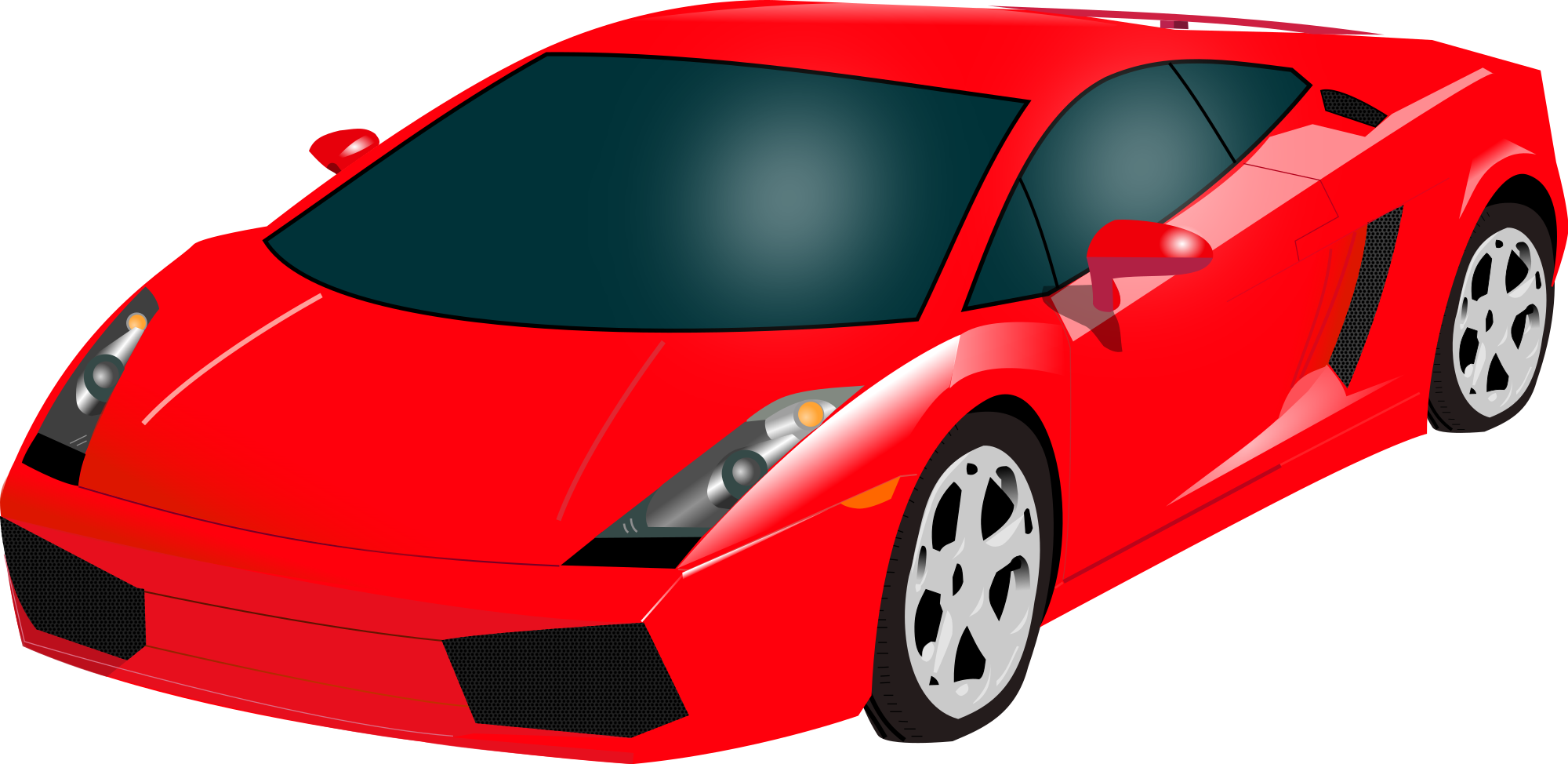 Transport Scooter Lamborghini Vector Red PNG