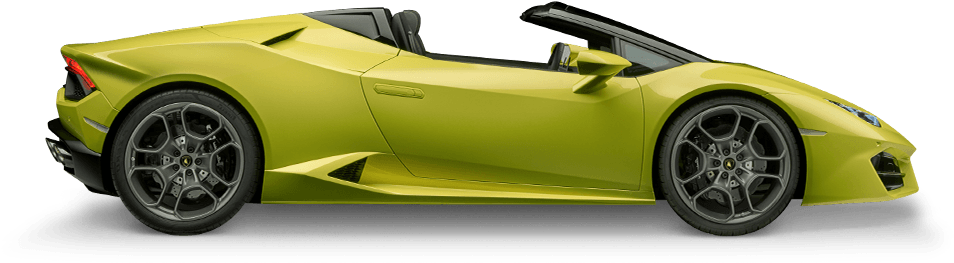 Yellow Marque Transport Lamborghini Roadster PNG