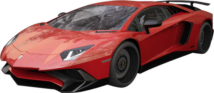 Red Motorcar Sedan Transport Lamborghini PNG