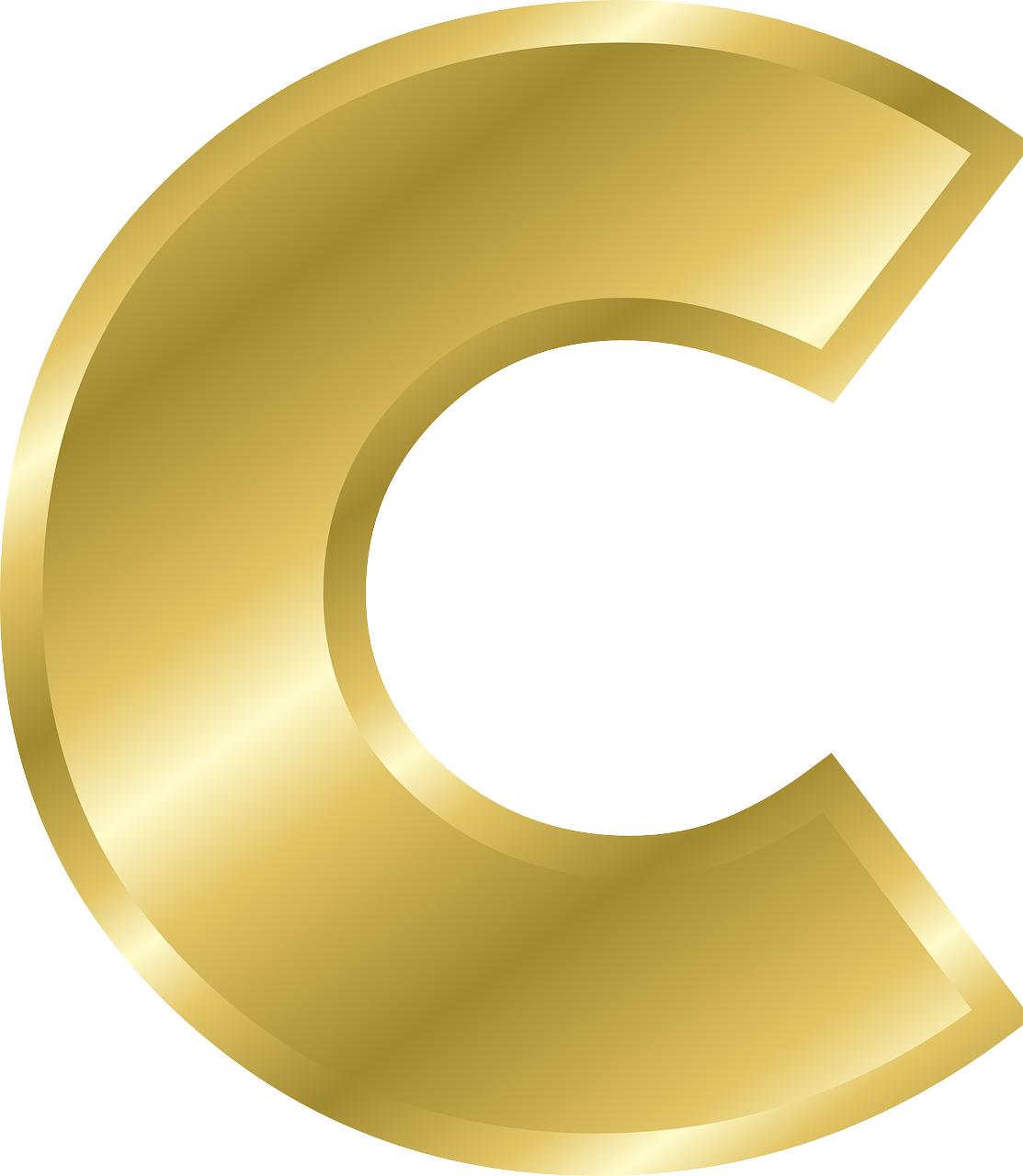 Memo Submission Alphabet Shin Gold PNG