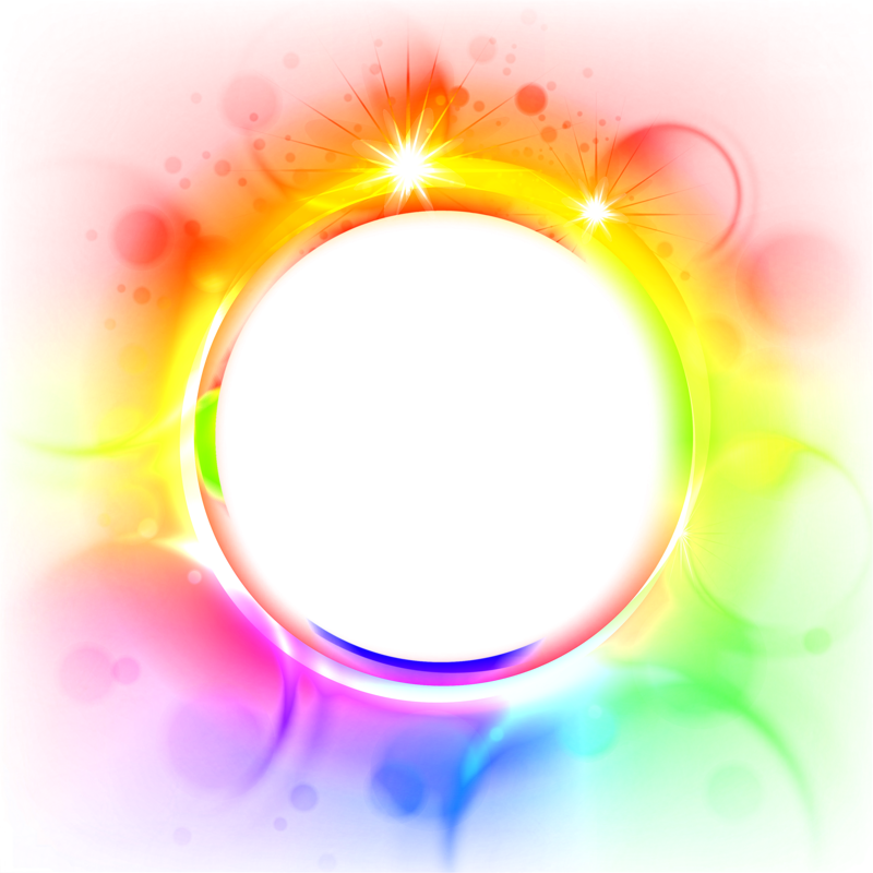Gentle Effect Light Multicolored Circle PNG