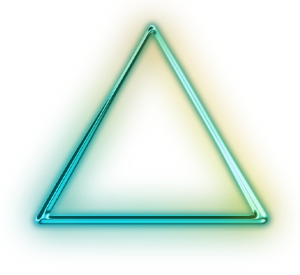 Luminescent Light Triangle Glow Effect PNG