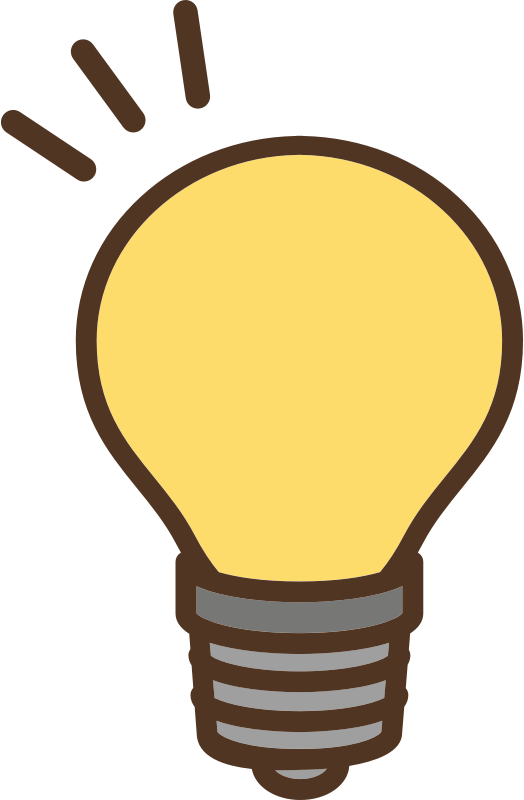 Bulb Yellow Electric Sticker Light PNG