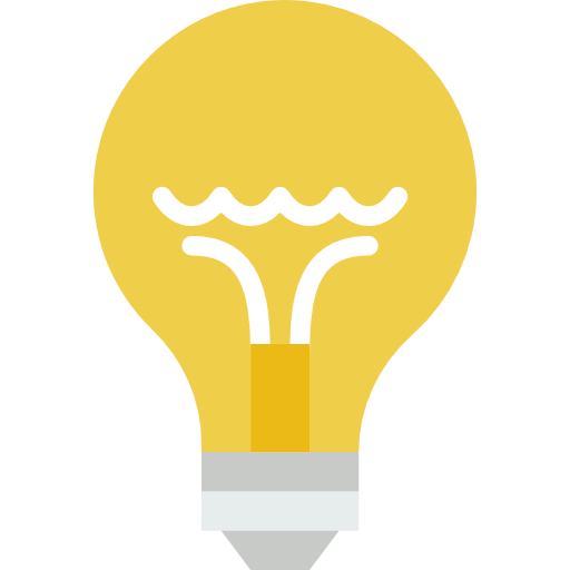 Yellow Animation Light Bulb Scalable PNG