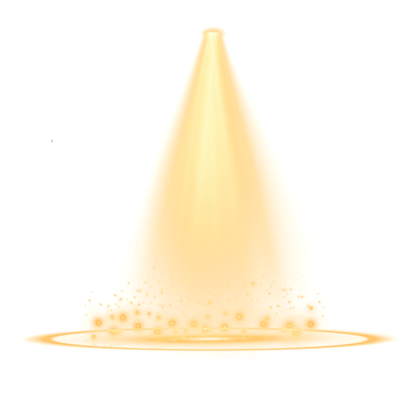 Cone Simulated Yellow Thin Pastel PNG