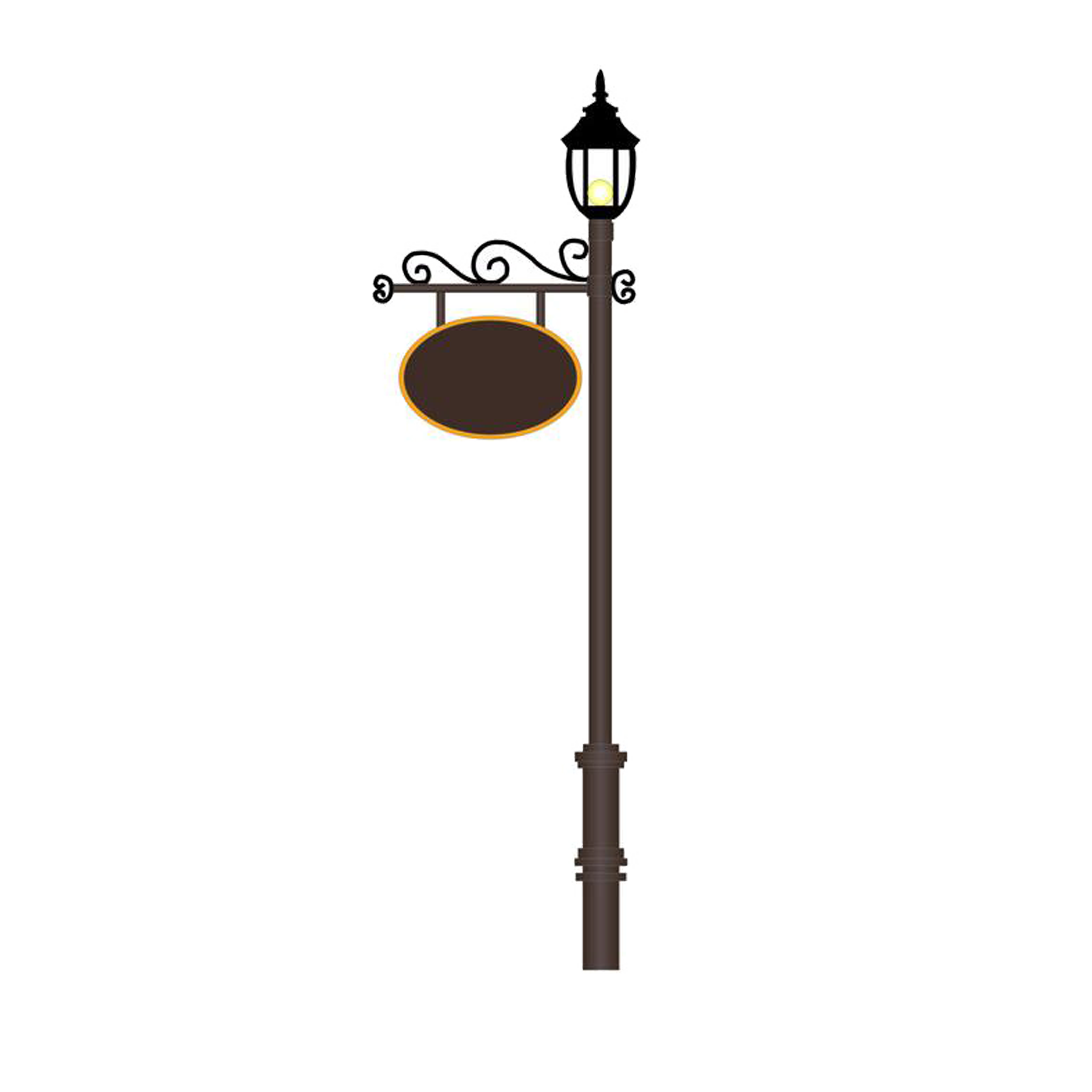 Clear Light Square Street Lighting PNG