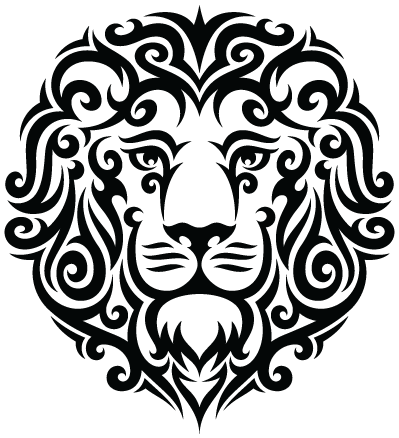 Nipple Swastika Lion Logo Artwork PNG