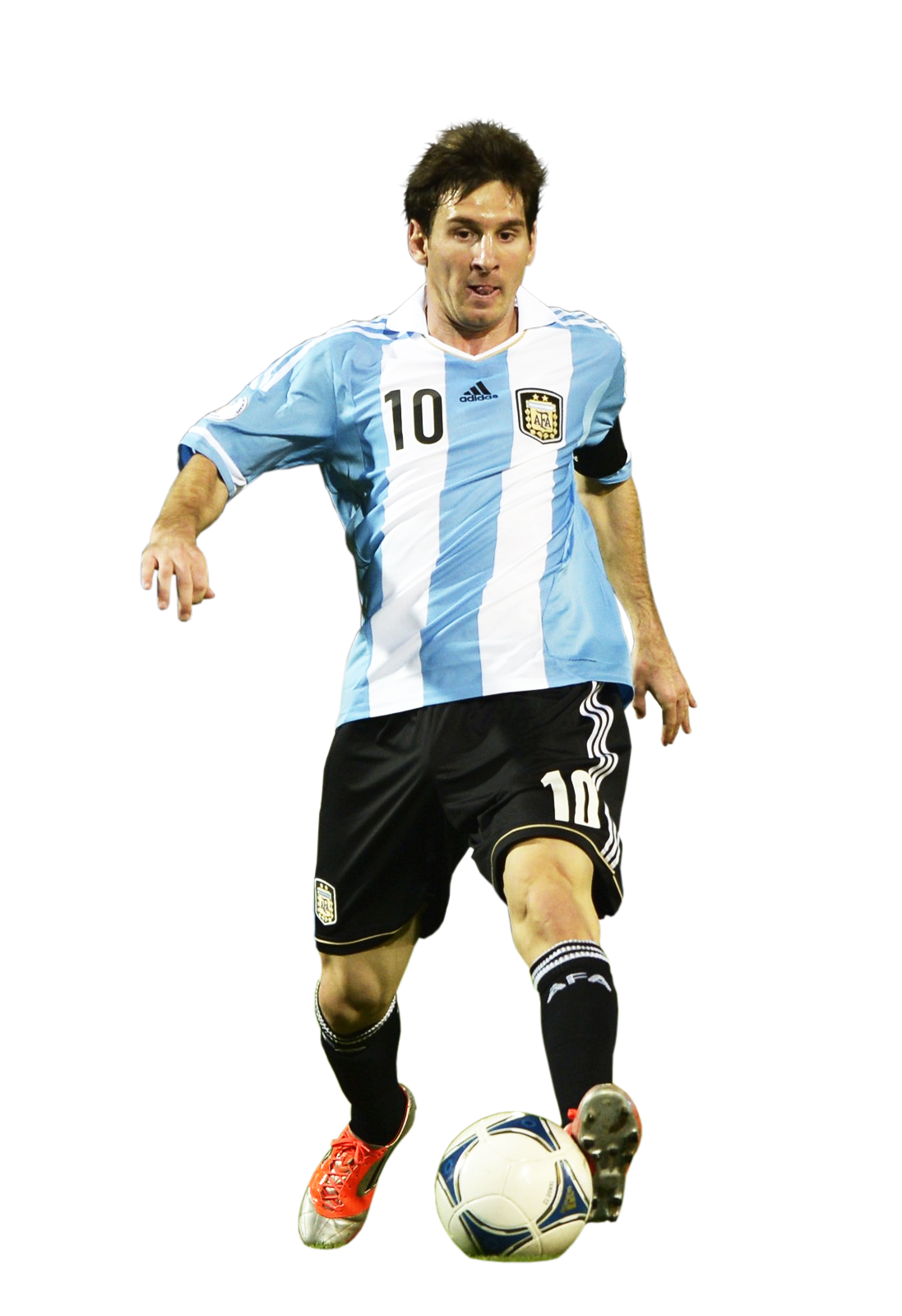 Fire Running Messi Couch File PNG
