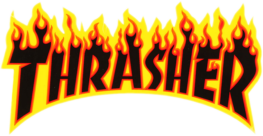 Signboard Sponsor Thrasher Tagline Purple PNG