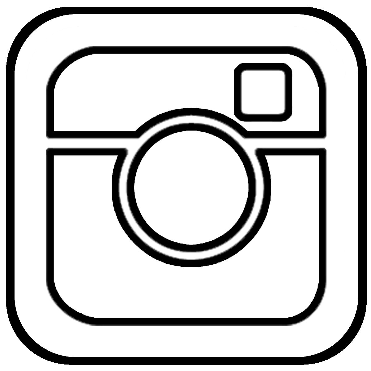 Line Icons Monogram Instagram Logo PNG