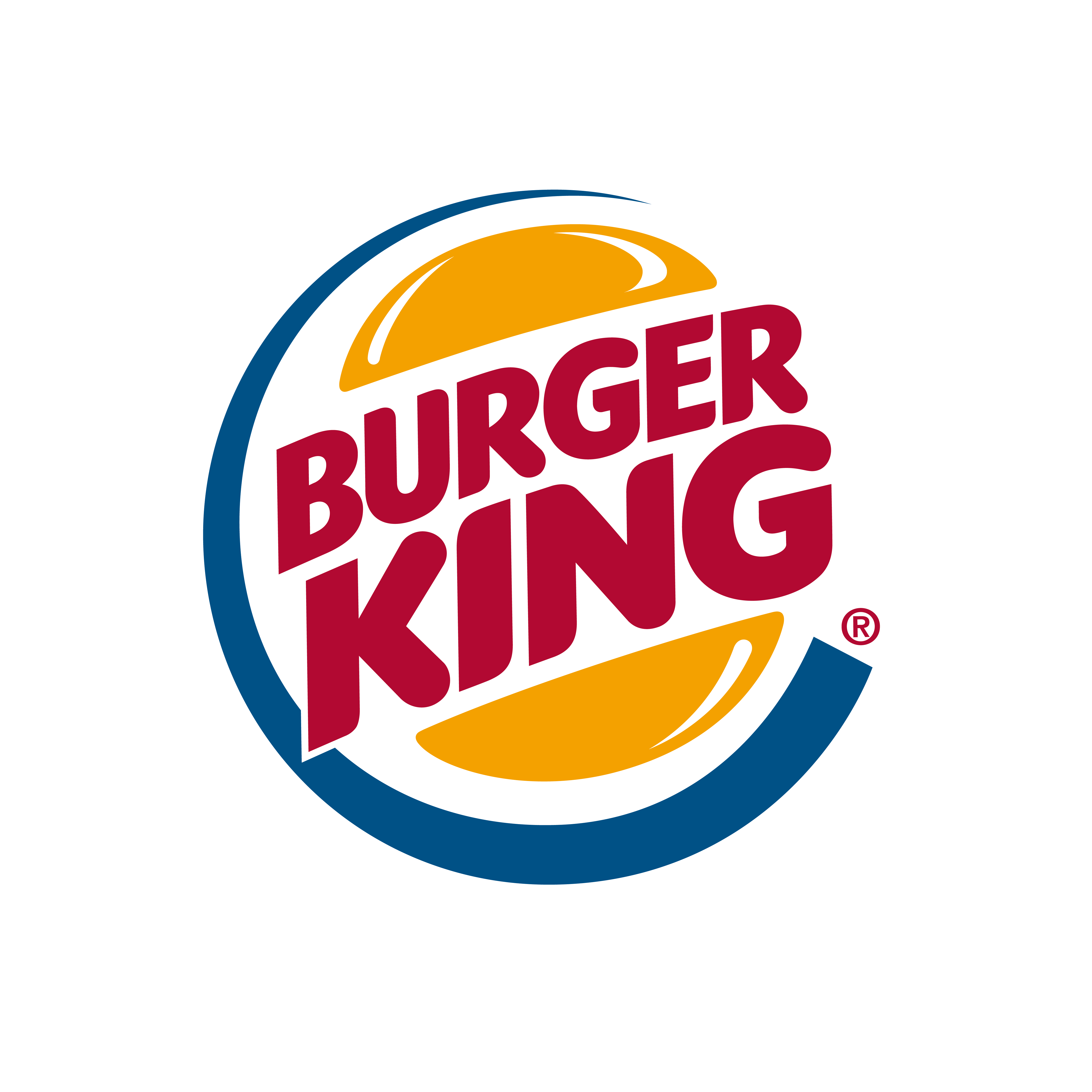 Initials Burger Text Line Logo PNG