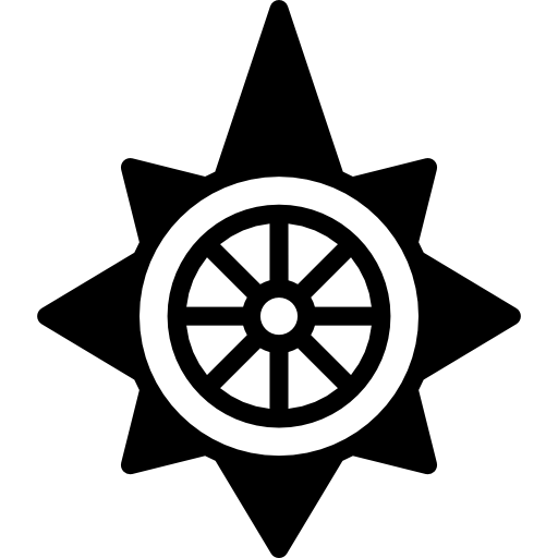 Decal Star Rudder Steering Pictogram PNG