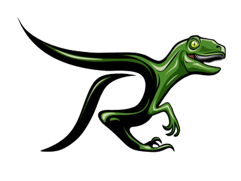 Sticker Velociraptor Reptile Brand Logo PNG