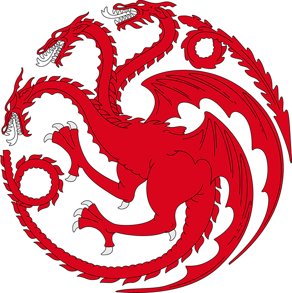 Logo Targaryen Tagline Sticker Heart PNG