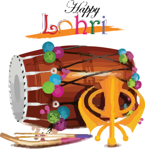 Membranophone Drum Happy Lohri Hand PNG