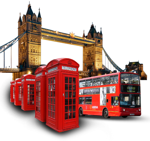 London Background Town Packaging PNG