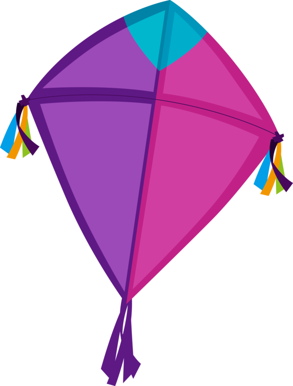 Kite Happy Sankranti Purple Makar PNG