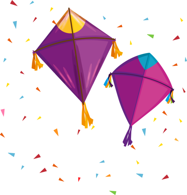 Happy Kite Drawing Triangle For PNG