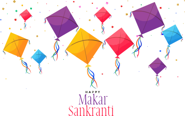 Text Sankranti Happy Umbrella Line PNG