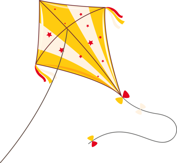 For Makar Kite Triangle Line PNG