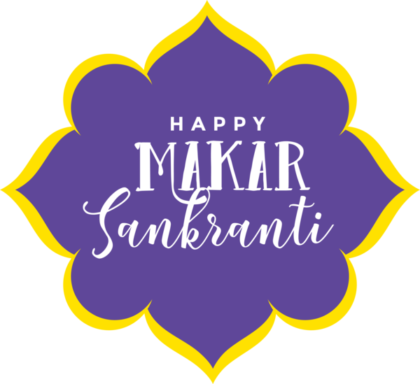 Logo Sankranti Text Happy For PNG