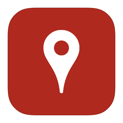 Google Red Circle Itinerary Maps PNG