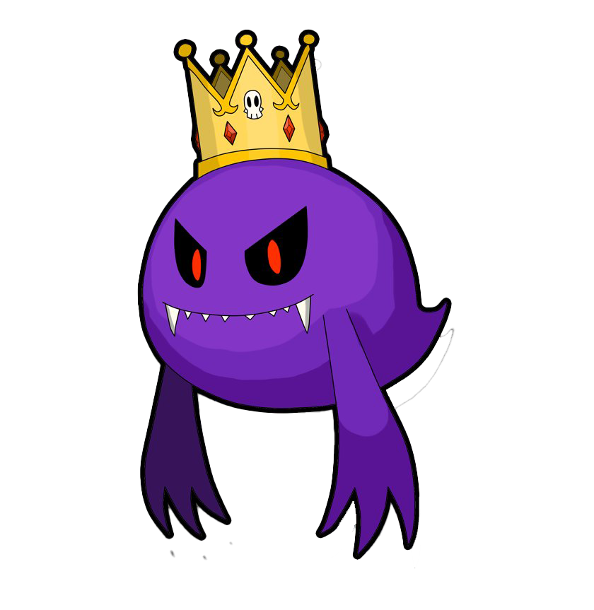 Boo King Bros Super Mario PNG