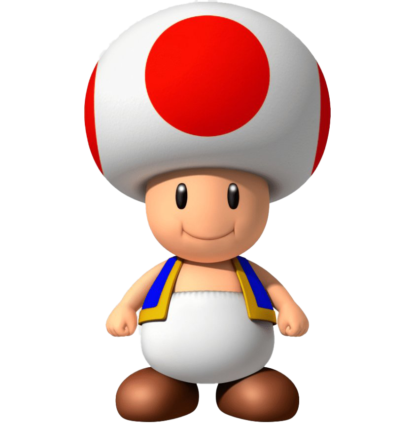 Super Games Toad Mario Bros PNG