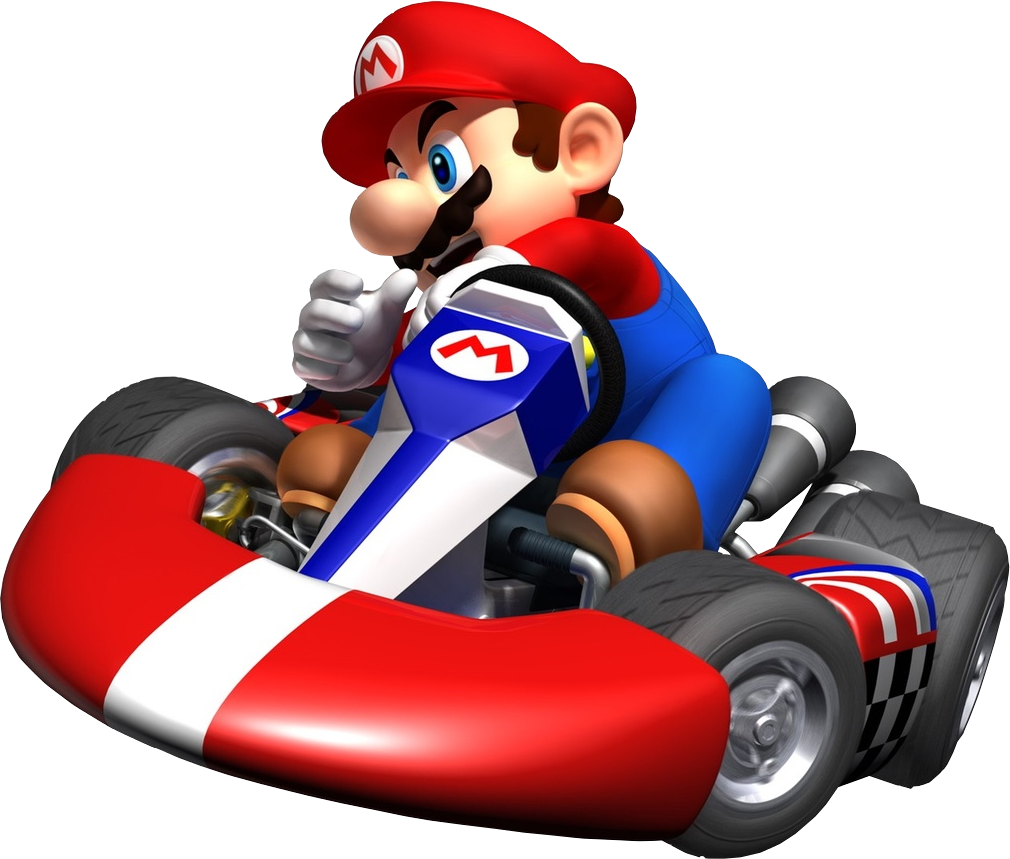 Wii Kart Mario Super Vehicle PNG