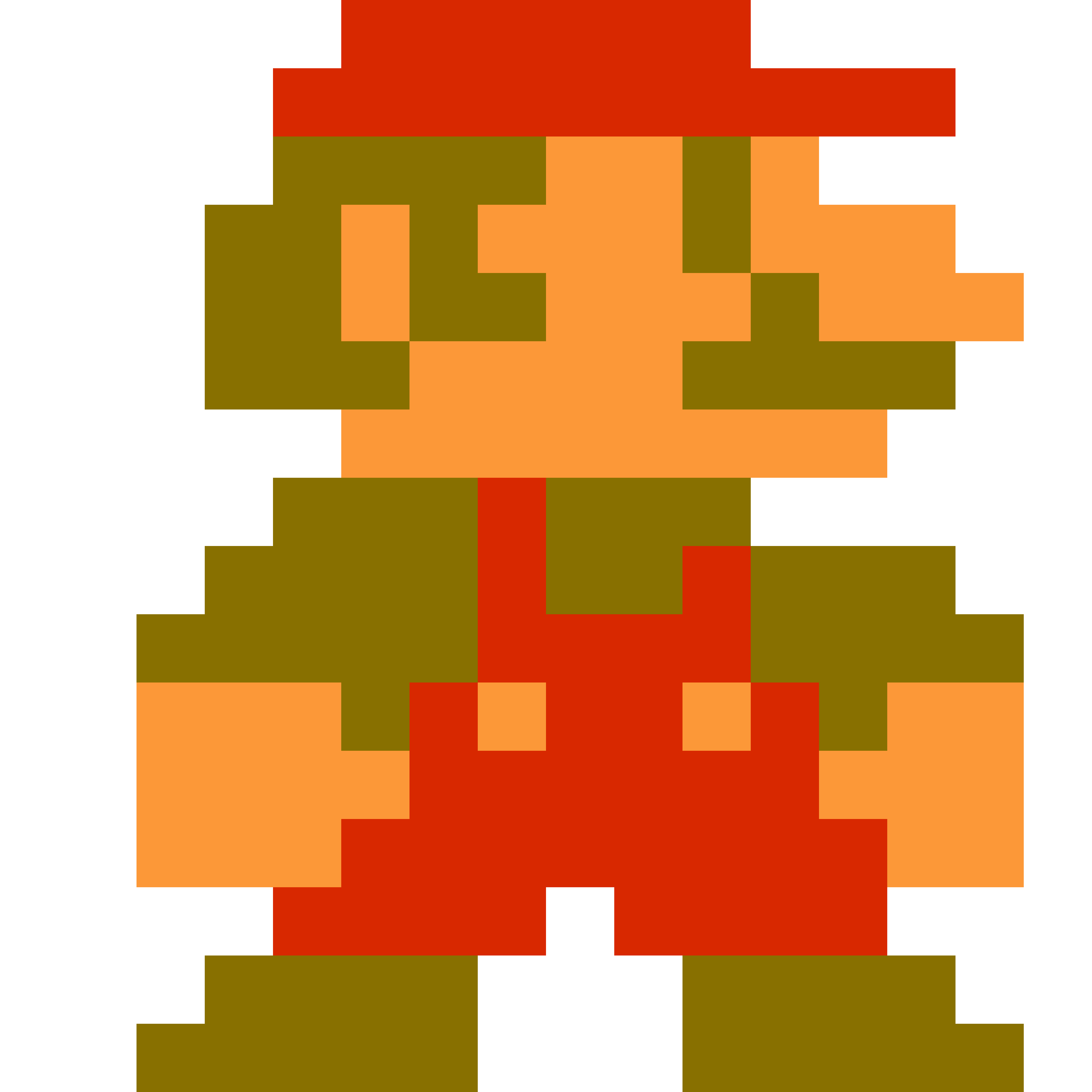 Square Red Yellow Bros Sprite PNG