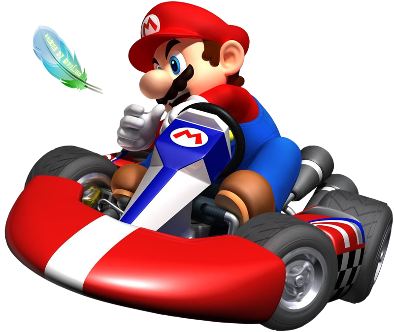 Inflatable Kart Mario Double Friends PNG
