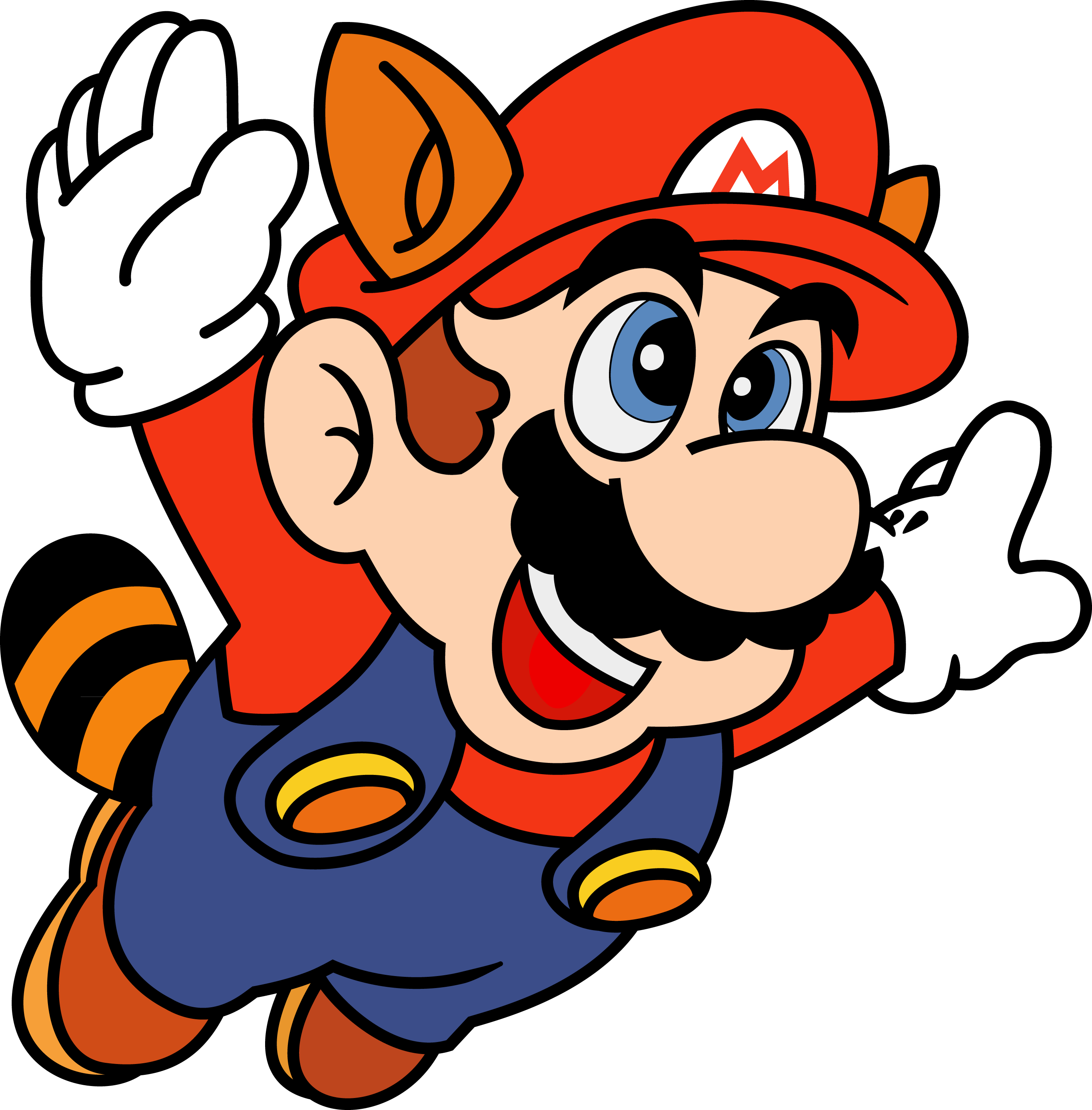Mario Super Finger Art Baldy PNG