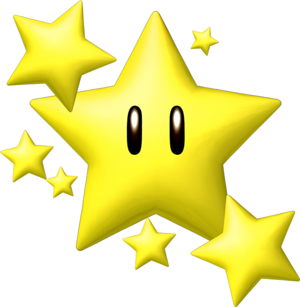 Symbol Yellow Star Mario Homeys PNG