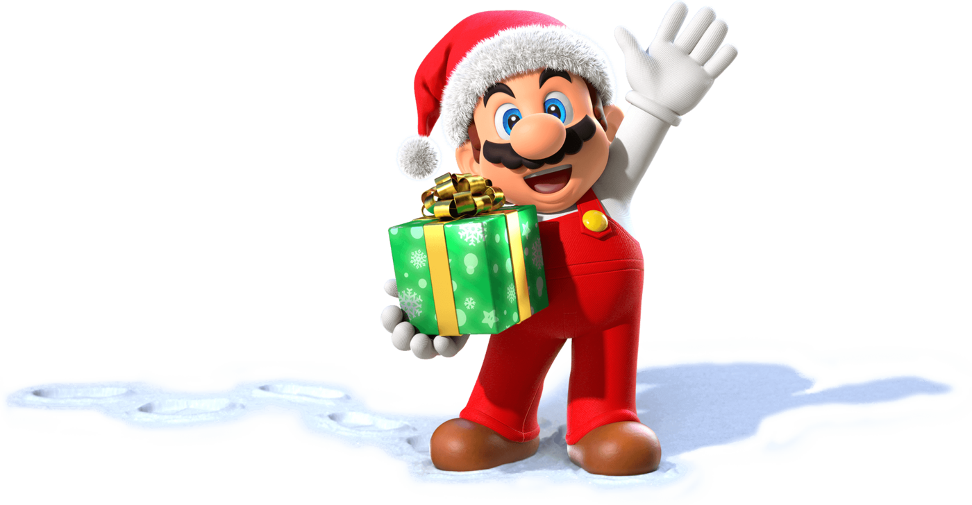 Mario Christmas Toy Lever Twerps PNG