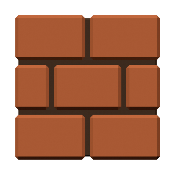 Bros Super Square Brown Rectangle PNG