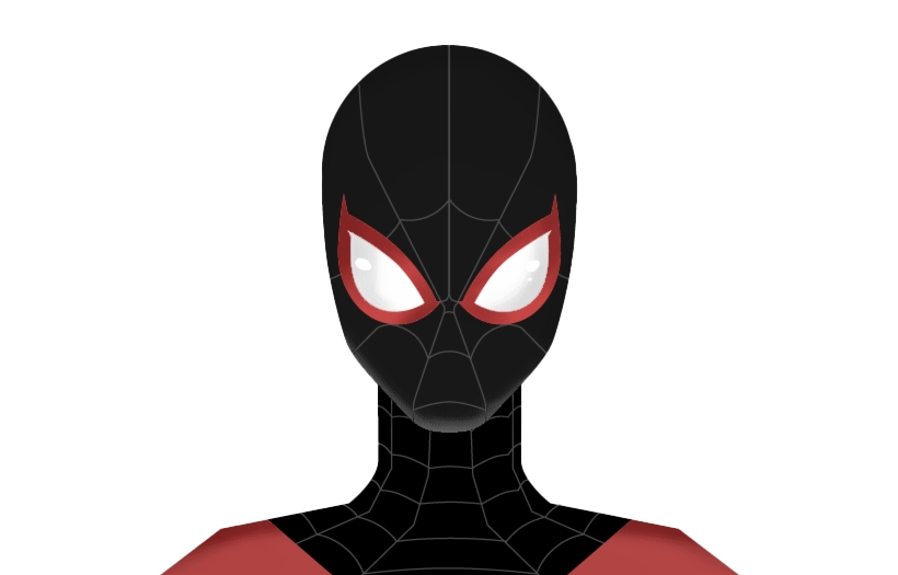 Domino Spider-Verse Into Embellishment Artistic PNG