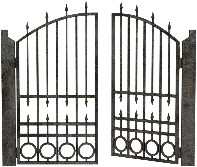 Railway Mesh Gate Entry Ionic PNG