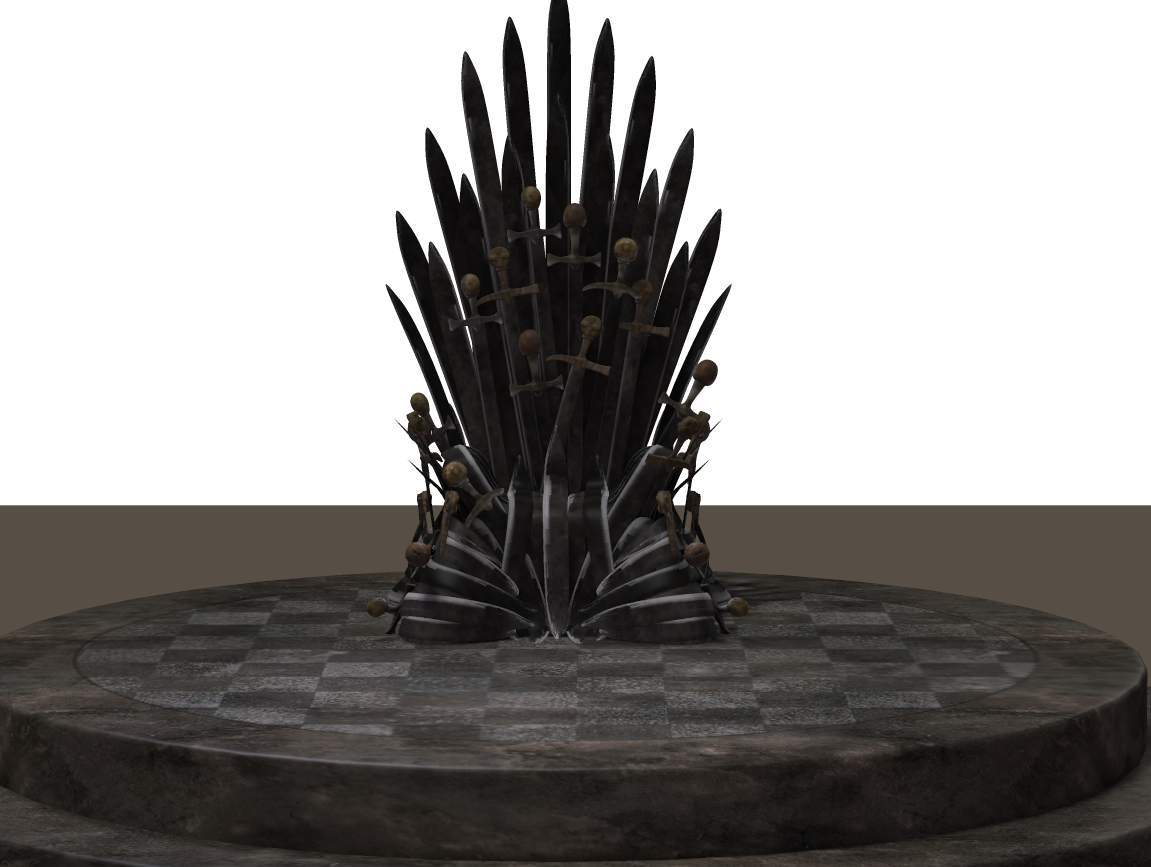 Cadmium Throne Iron Objects Gold PNG