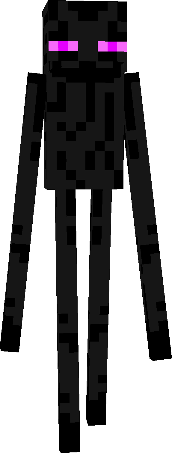 Enderman Symbol Skeleton Minecraft Line PNG