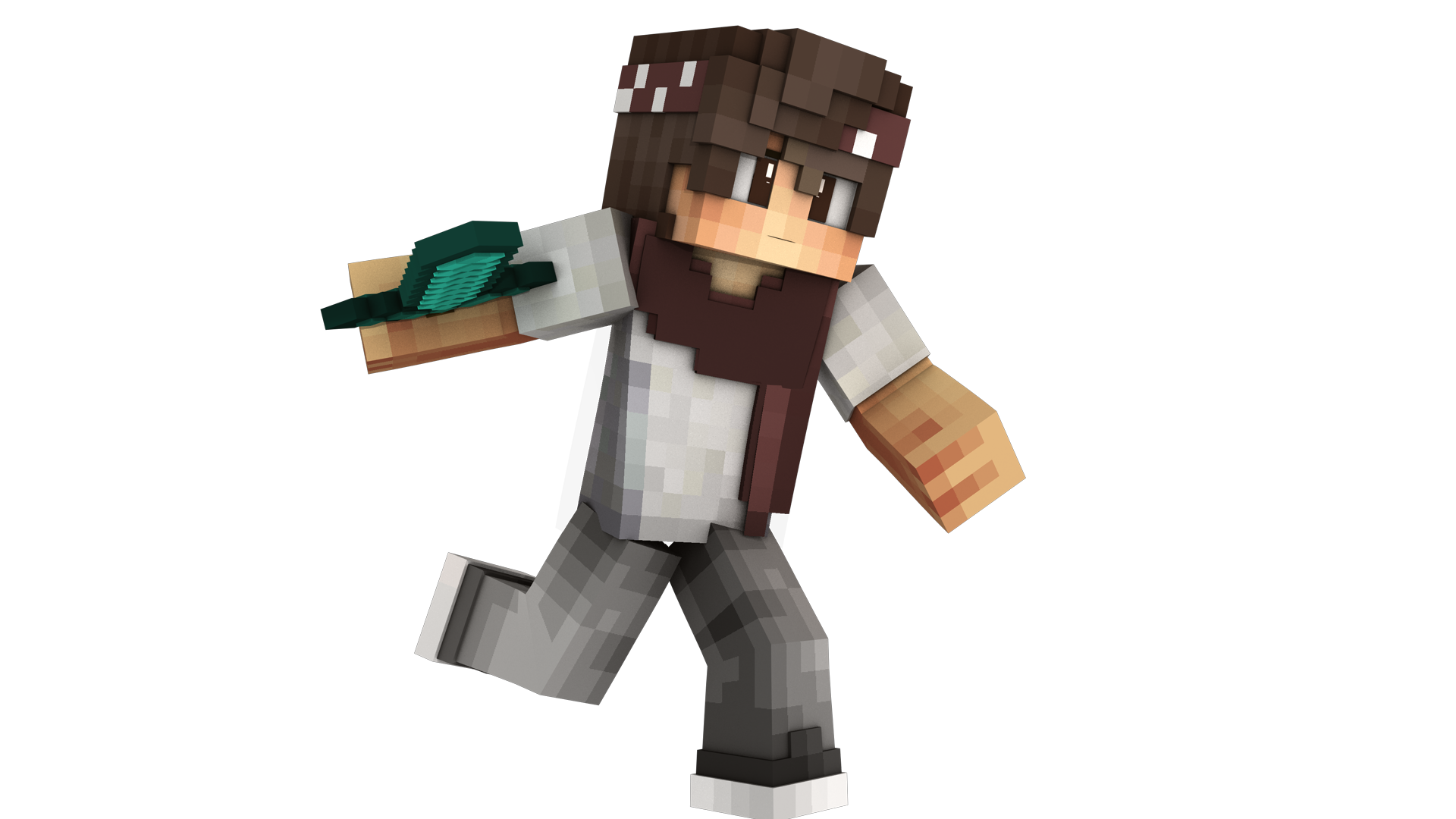 Roblox Minecraft Figurine Thumbnail Rendering PNG