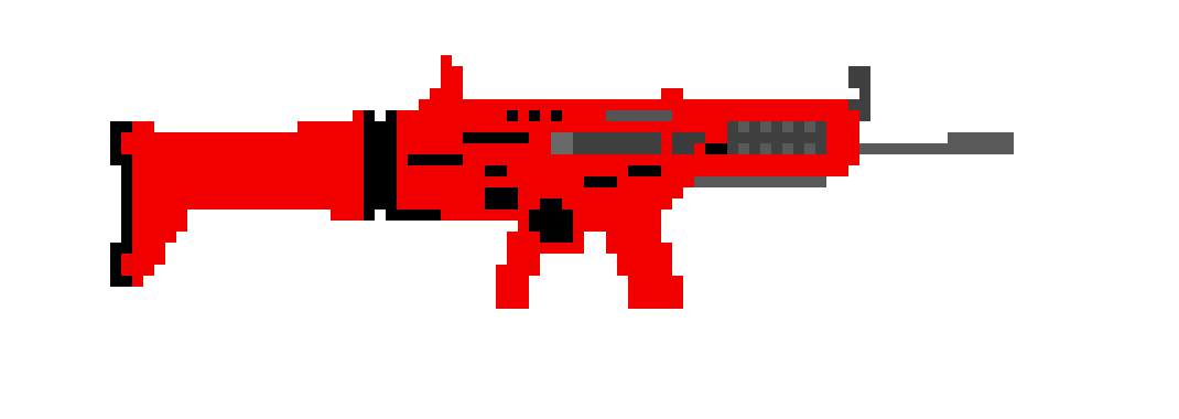 Pixel Battle Red Gun Angle PNG