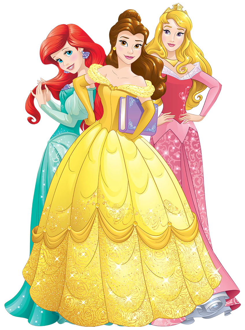 Toy Princess Ariel Belle Aurora PNG