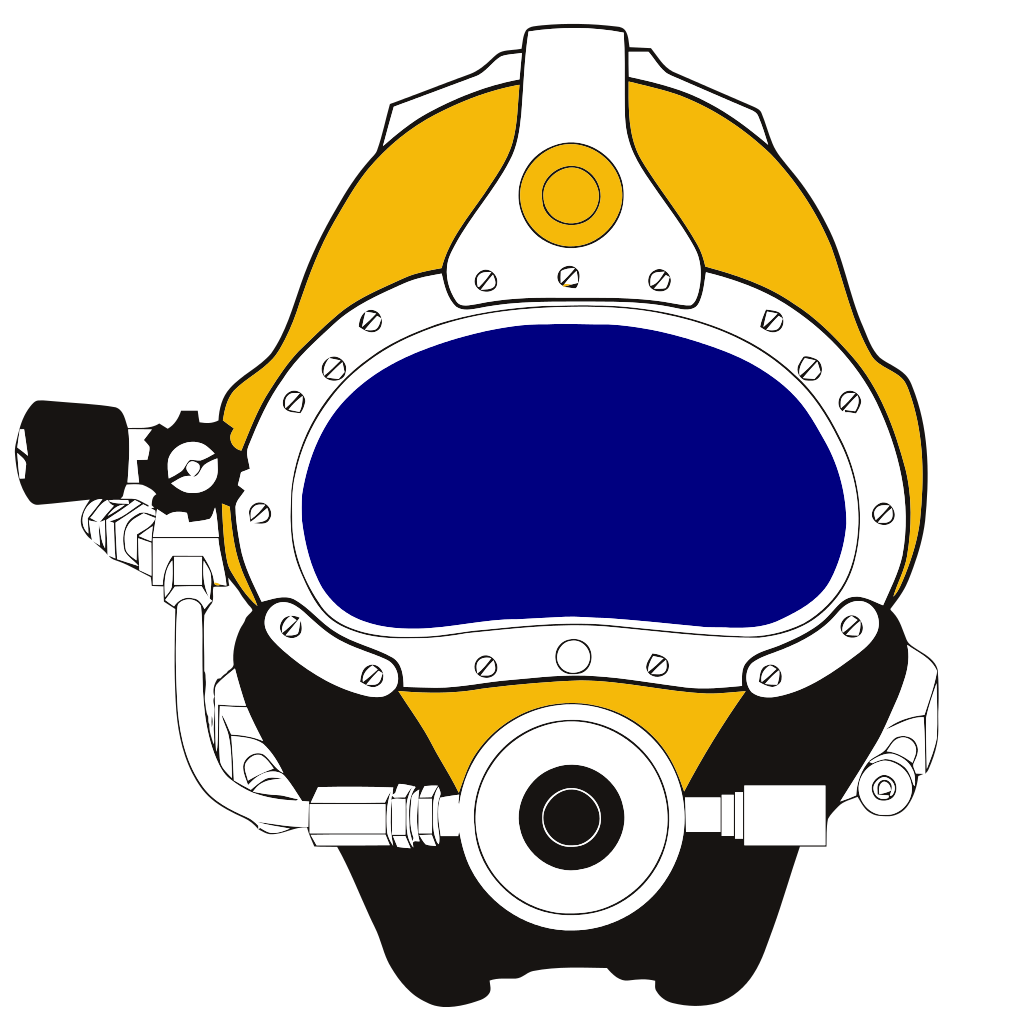 Diving Helmet Professional Underwater Yellow PNG