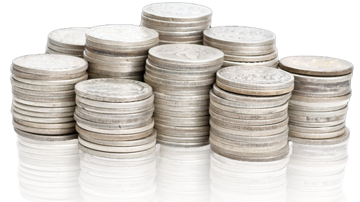 Stash Misc Finance Coins Silver PNG