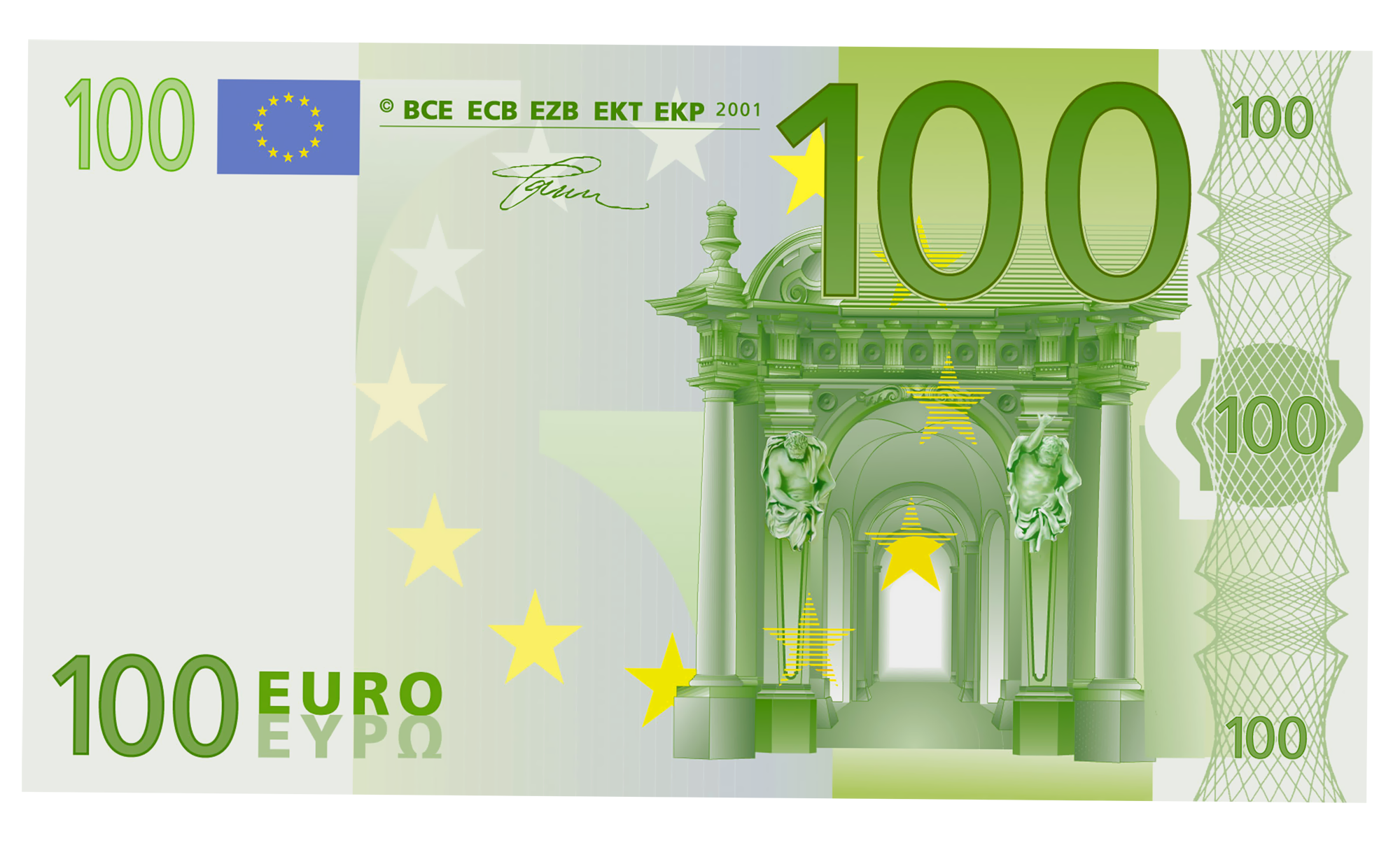 Banknote Material Cash Euro Figure PNG