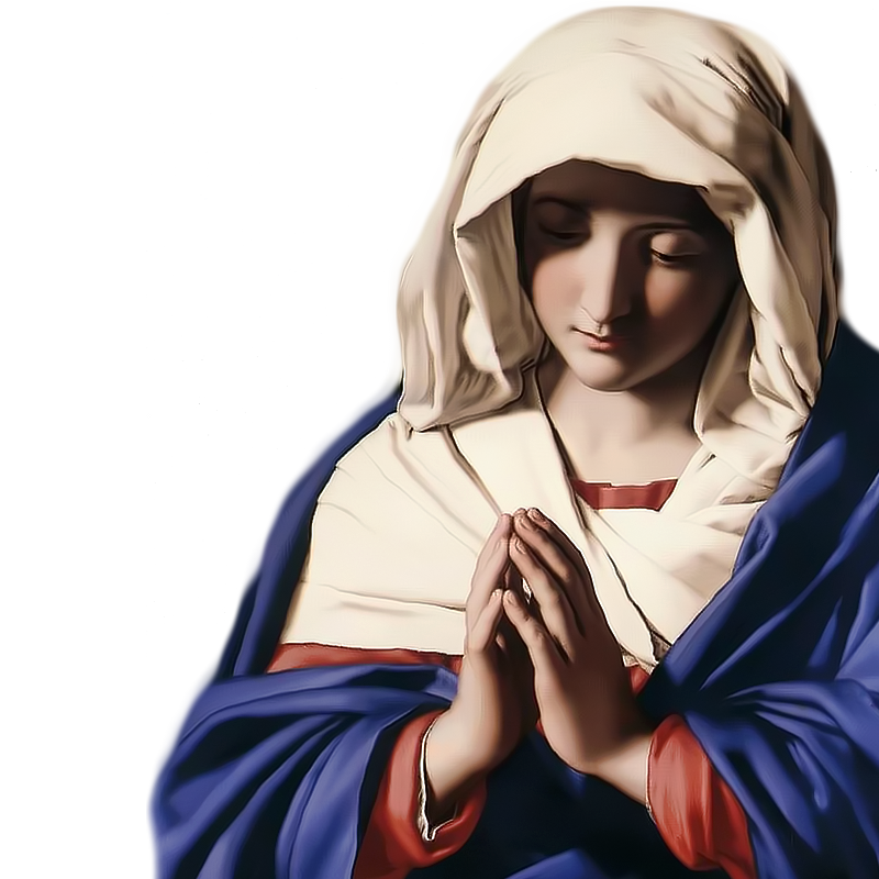 Mary Meditation Christian St. Catholic PNG